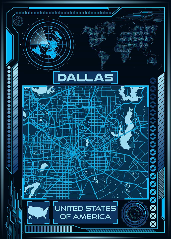 DALLAS MAP USA