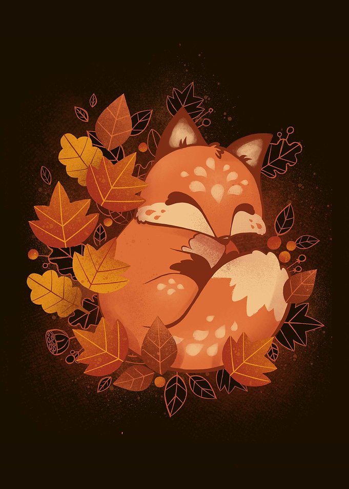 Fox and Leaves