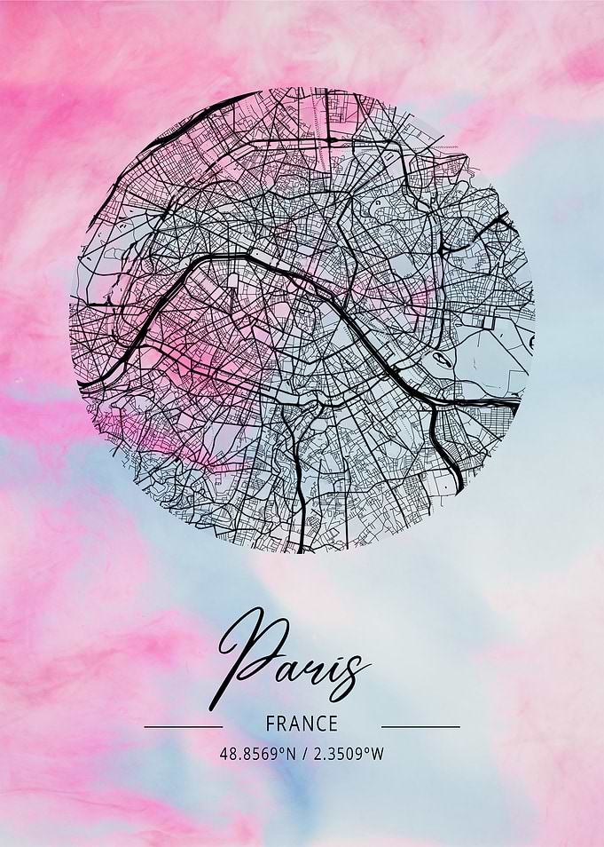 Paris City Map France