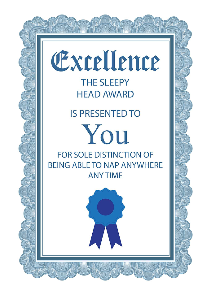 Certificate Funny Wall Art