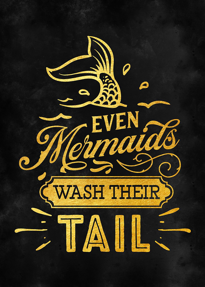 Even mermaids wash