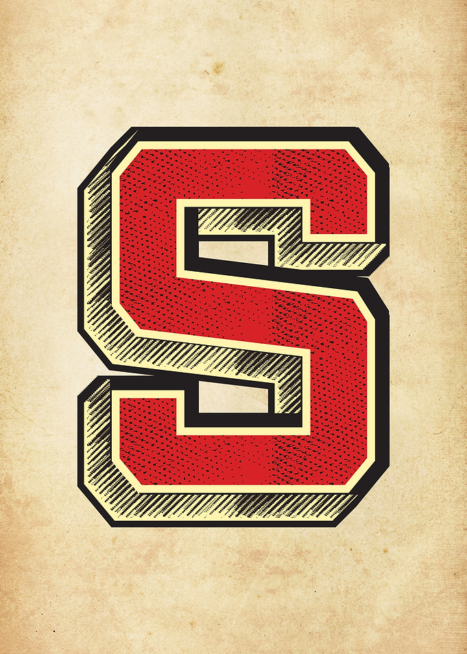 Vintage Letter S