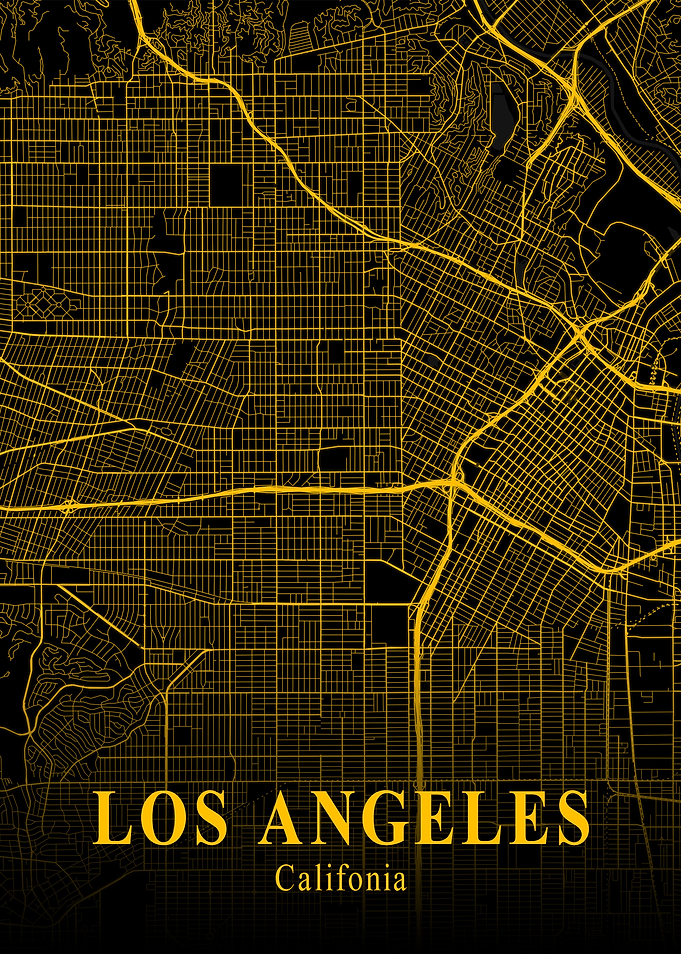 LOS ANGELES GOLD CITY MAP