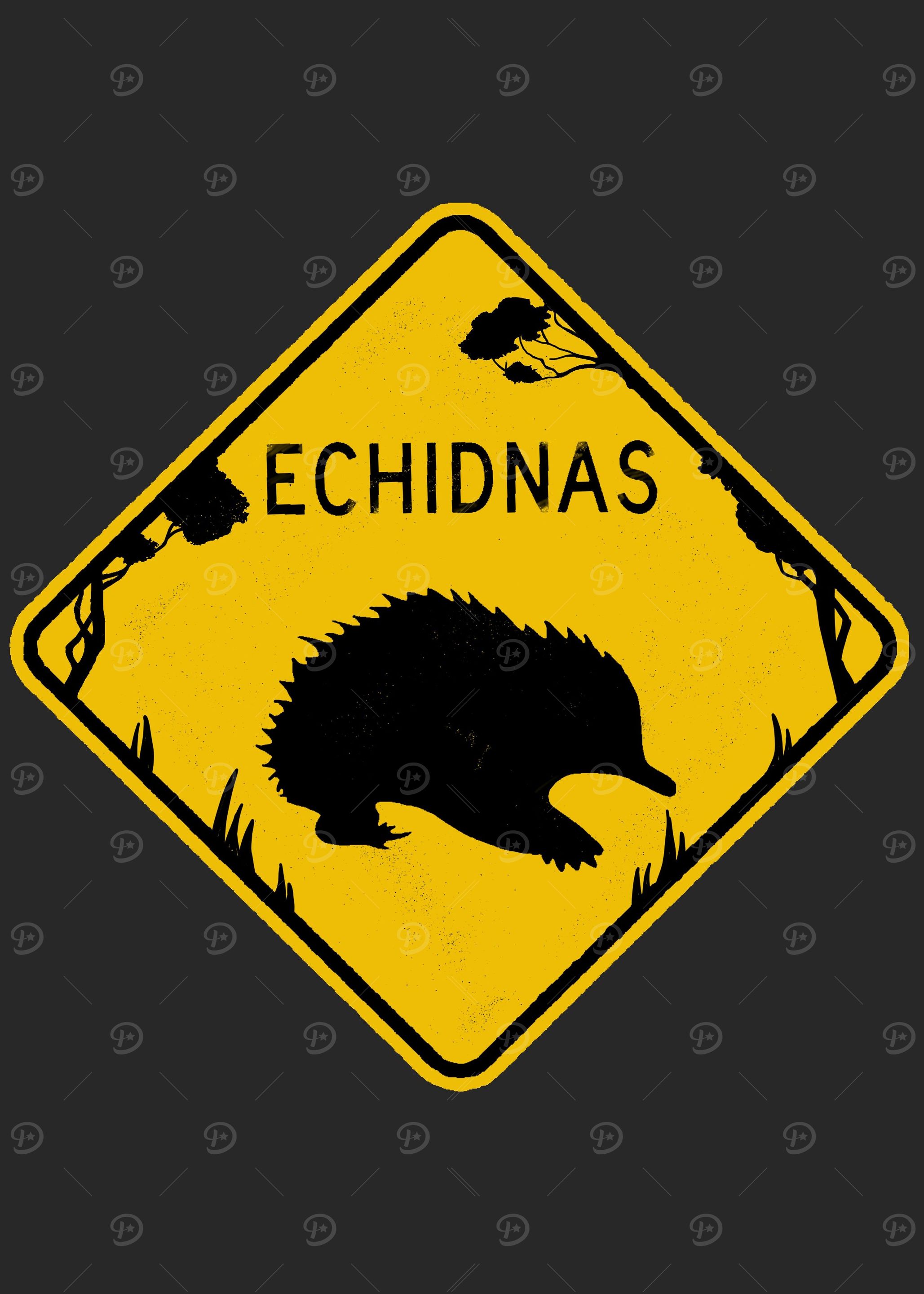 Echidna Road Sign