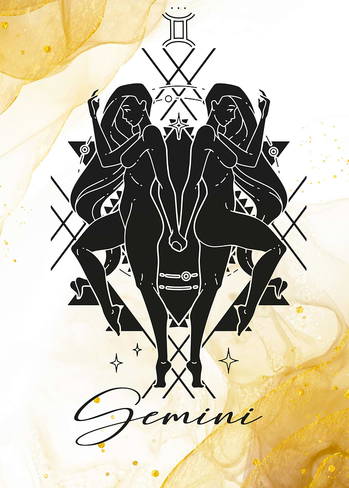 zodiac sign gemini gold