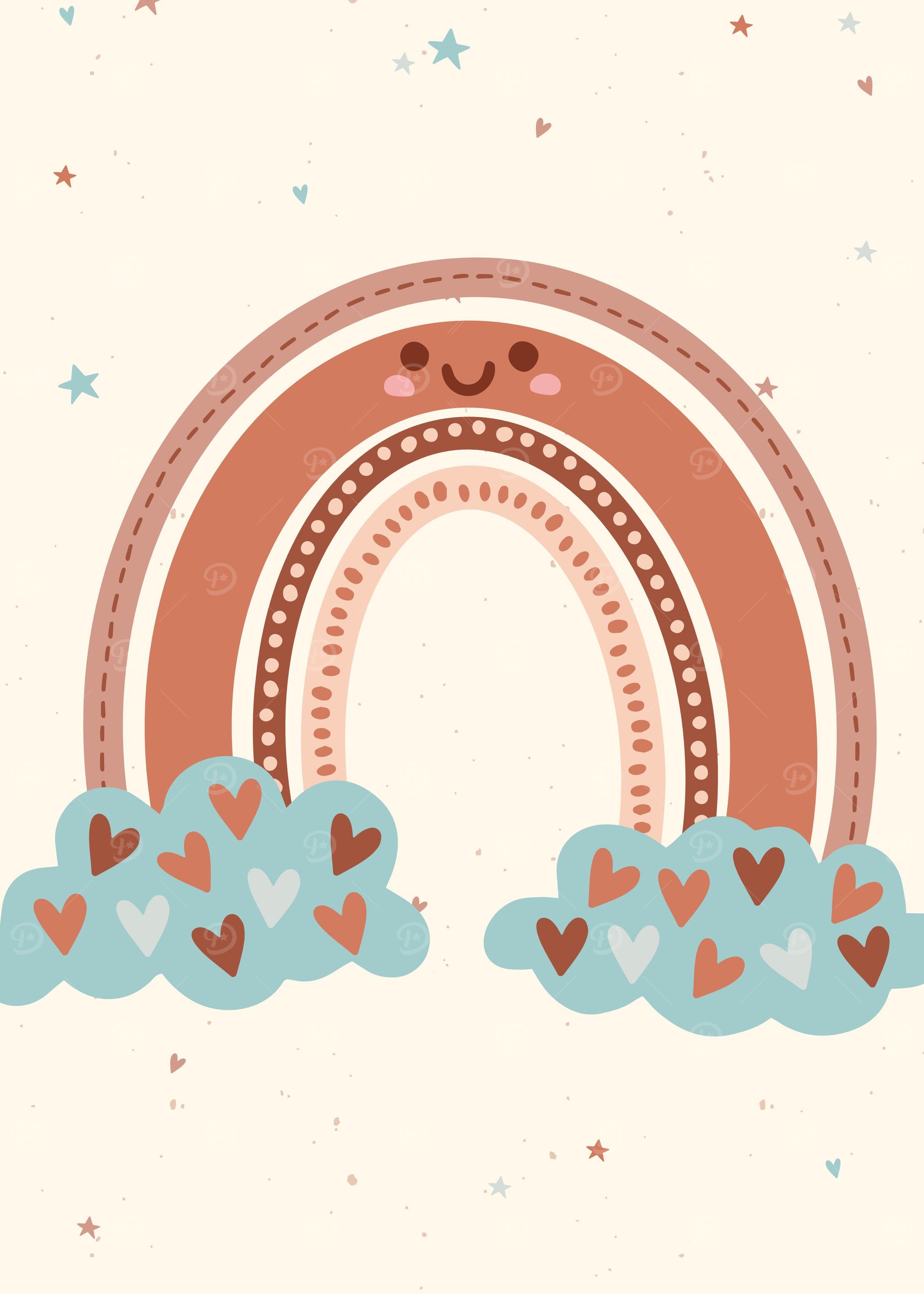 Cute Kids Poster Rainbow