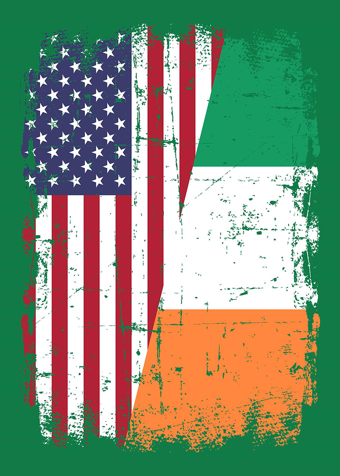 USA Ireland flag