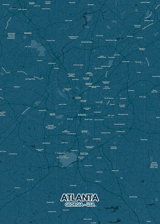 Atlanta map