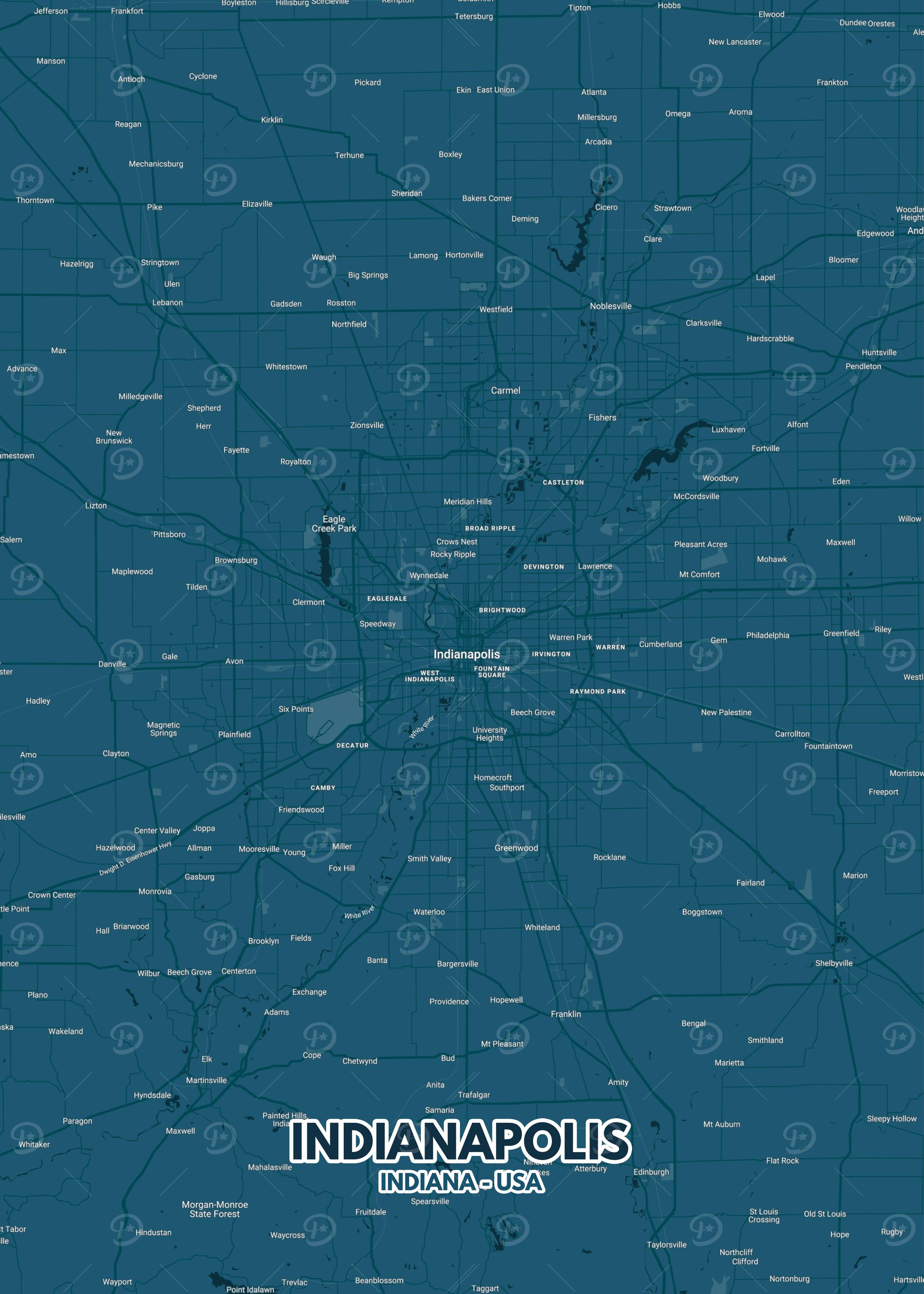 Indianapolis map