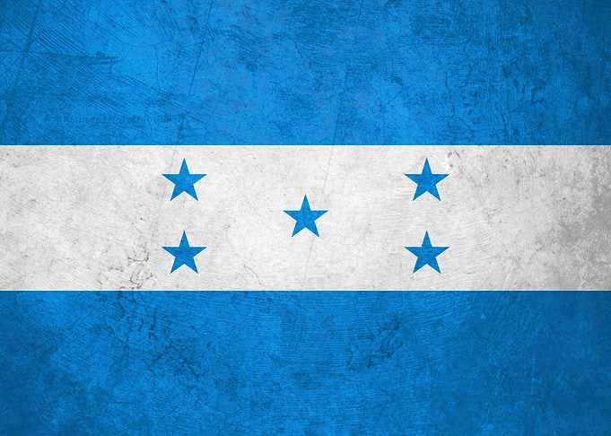 Flag of Honduras on Wall