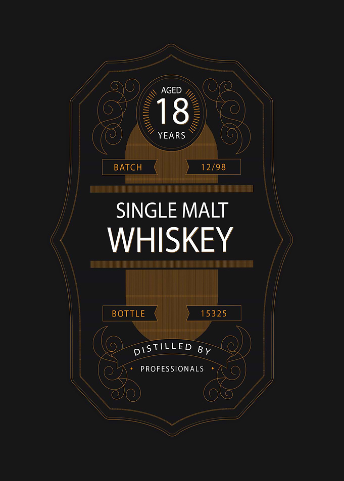 Wwhiskey label