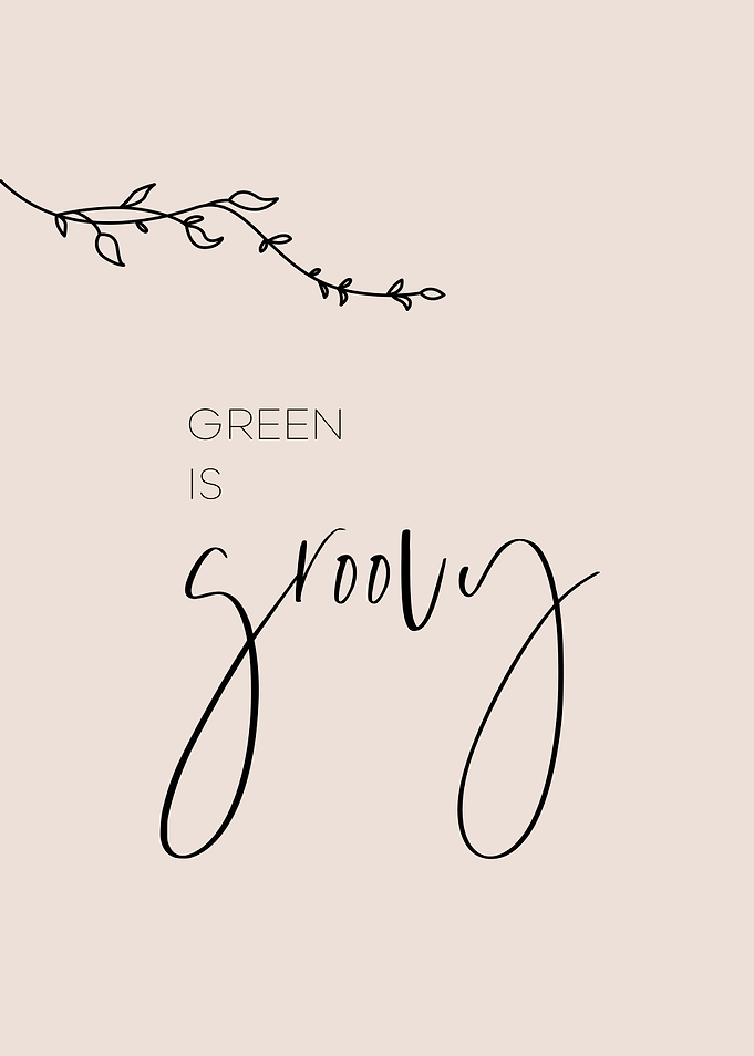 Green is groovy beige