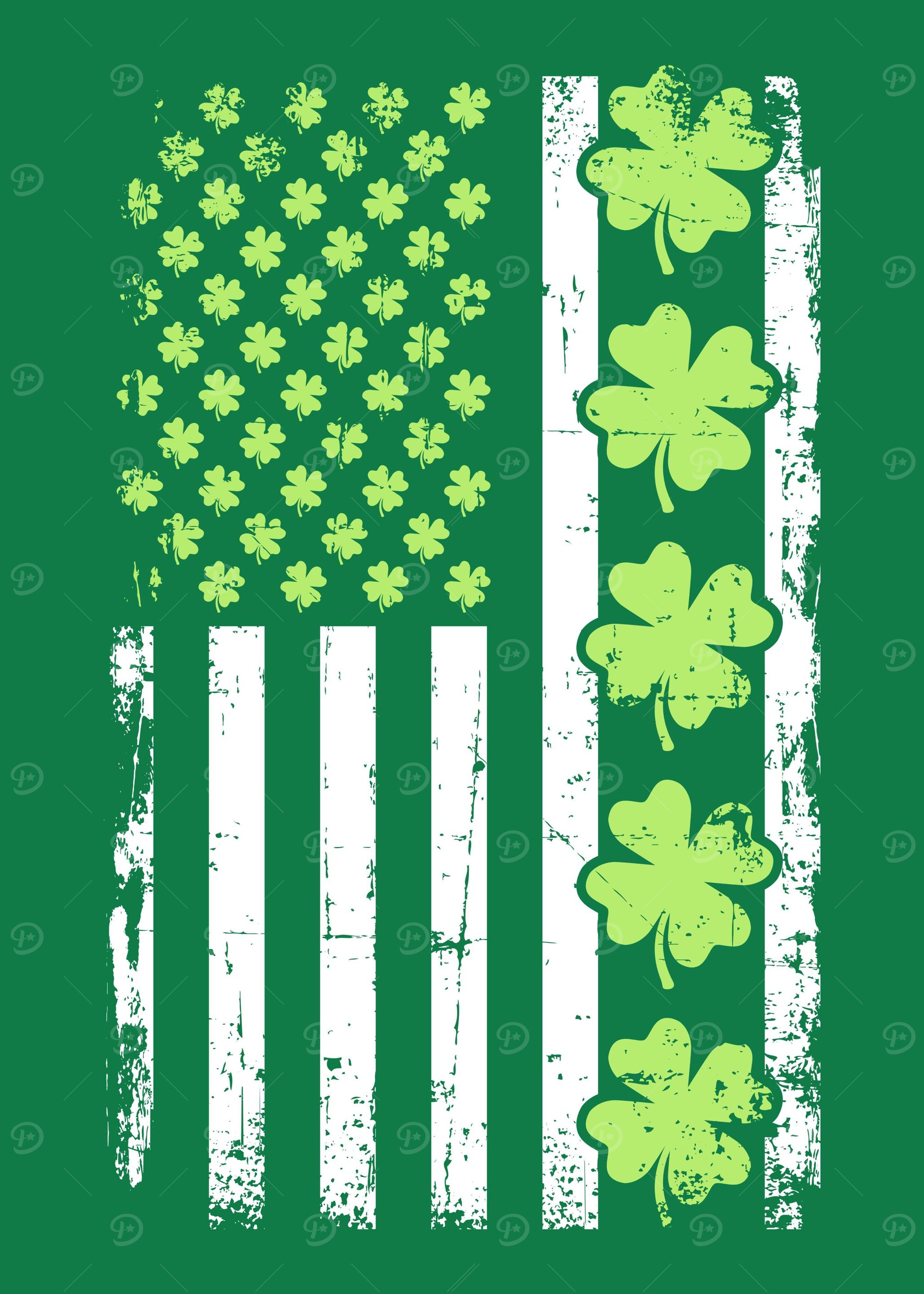 Shamrock USA flag