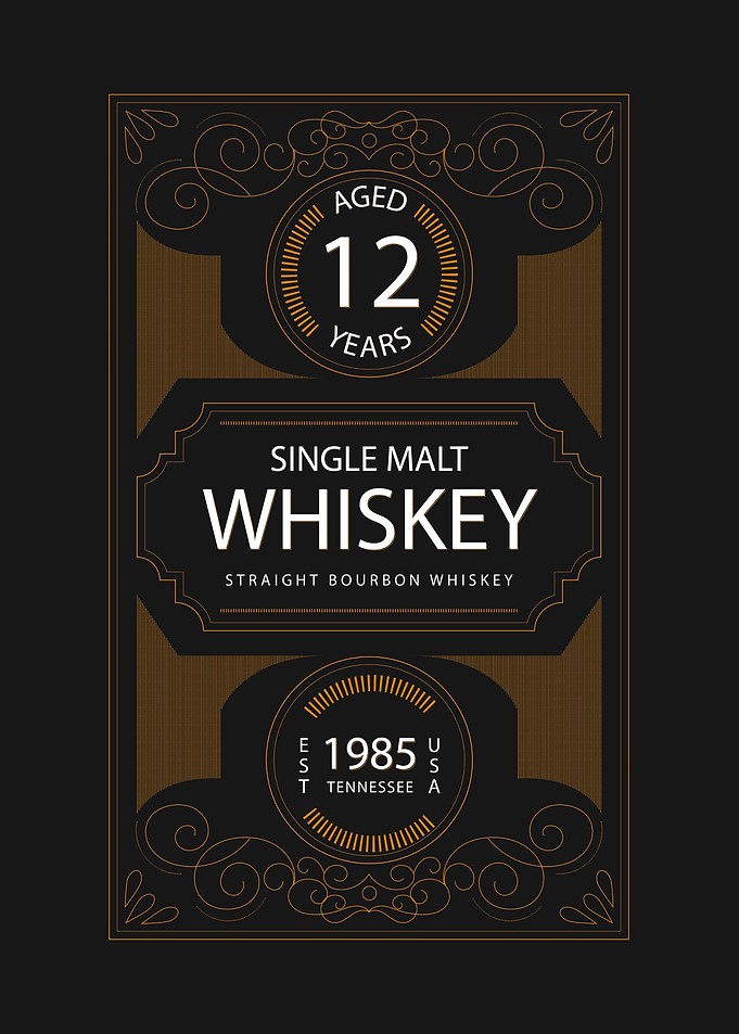 Whiskey label