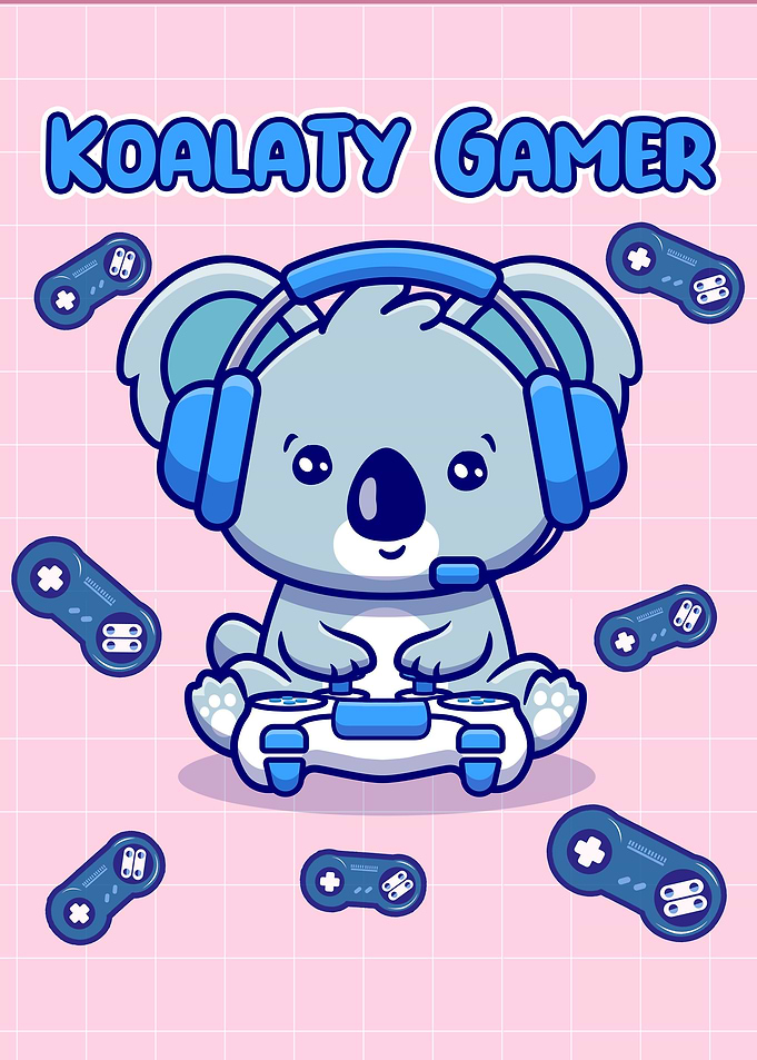 Kawaii Koala Gamer Boy