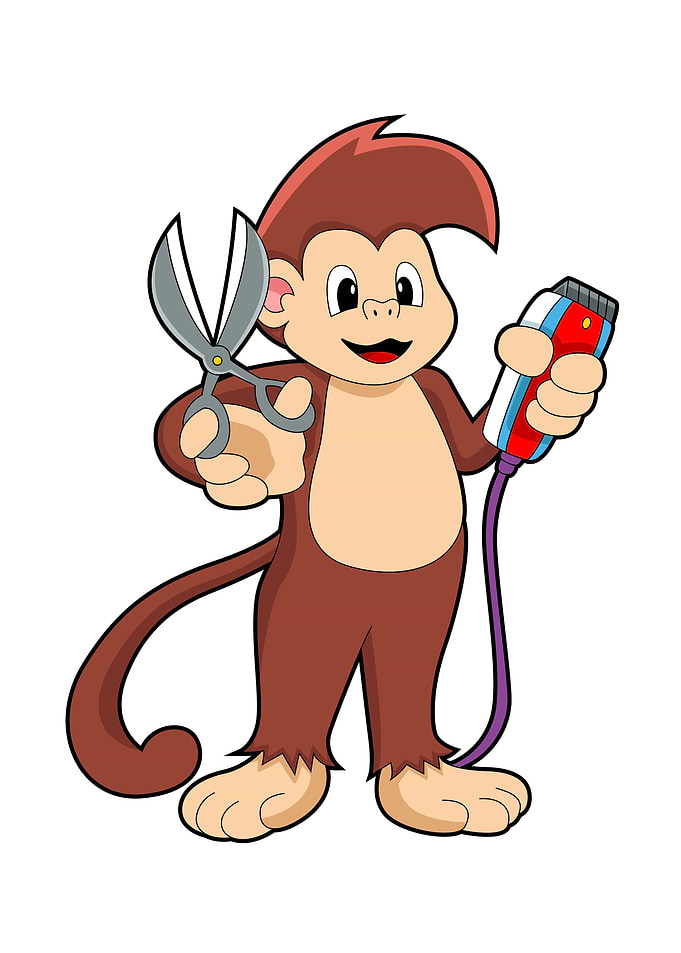 Monkey Hairdresser Razor