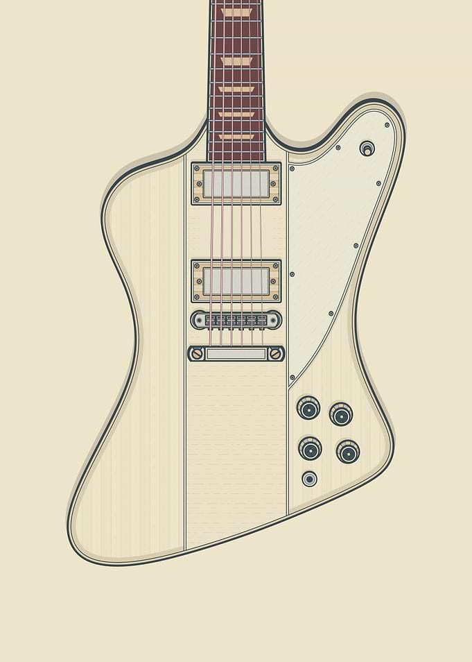 White Stylish Guitar