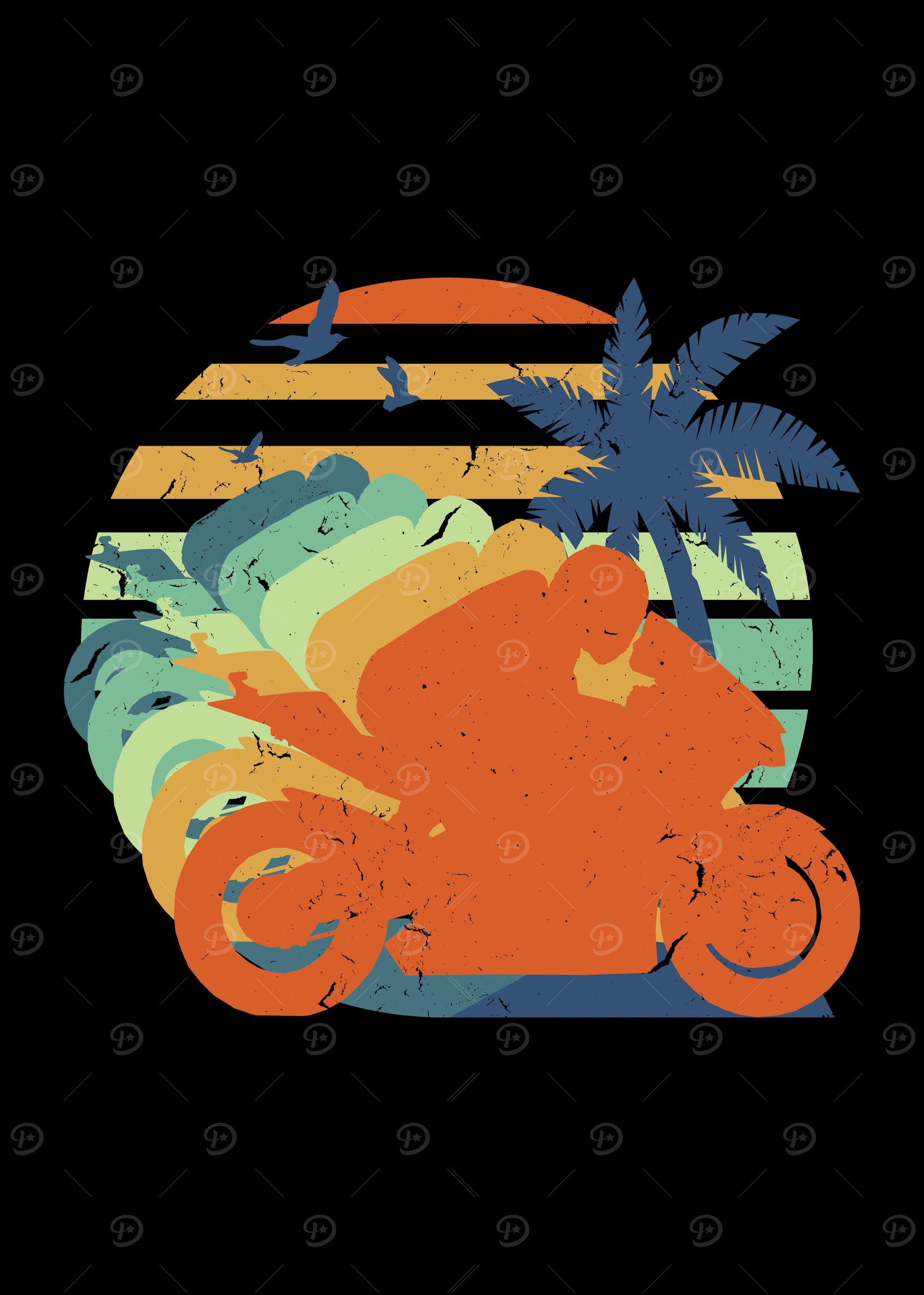 Retro Motorcycle Vintage