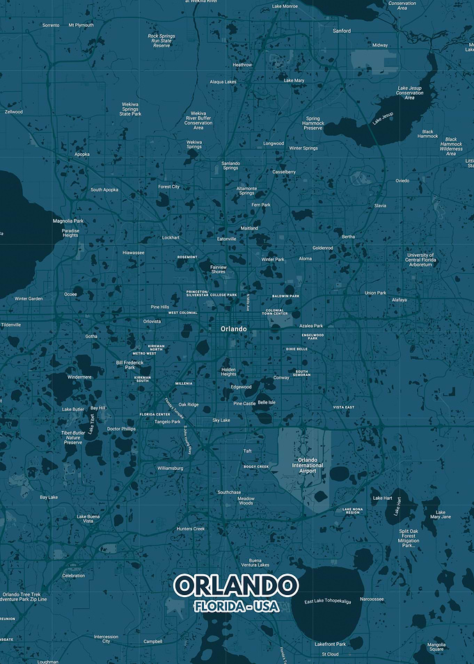 Orlando map