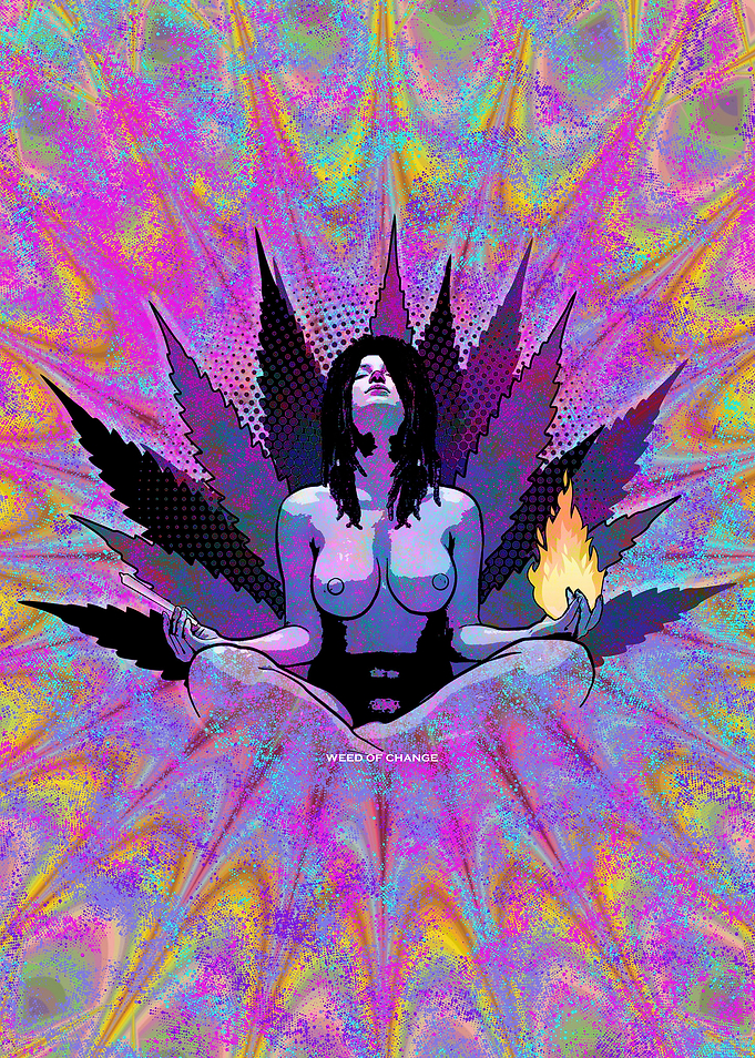 Trippy Stoner Girl Yoga