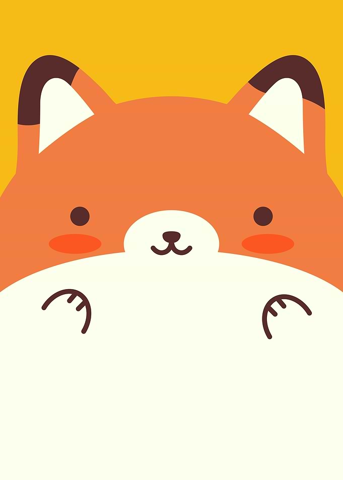 Cute Animal Kids Fox