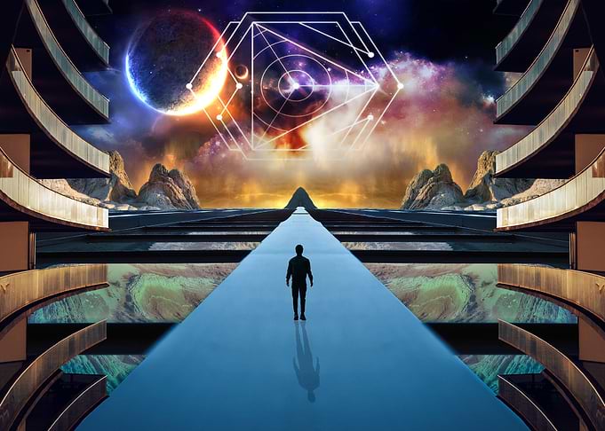 Between Far Galaxies
