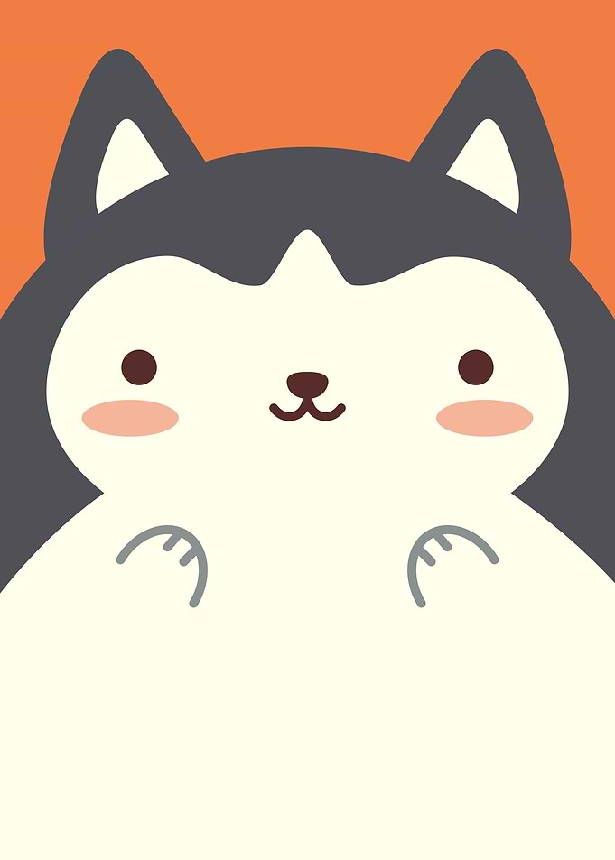 Cute Animal Kids Wolf