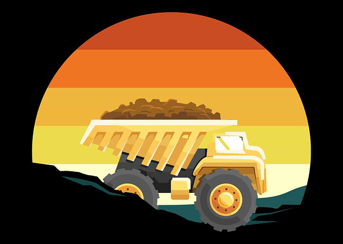 Dump Truck Sunset Dump Tru