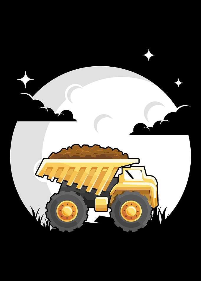 Dump Truck Moon Dump Truck