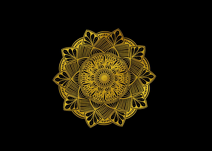 Golden Mandala Zen Symbol