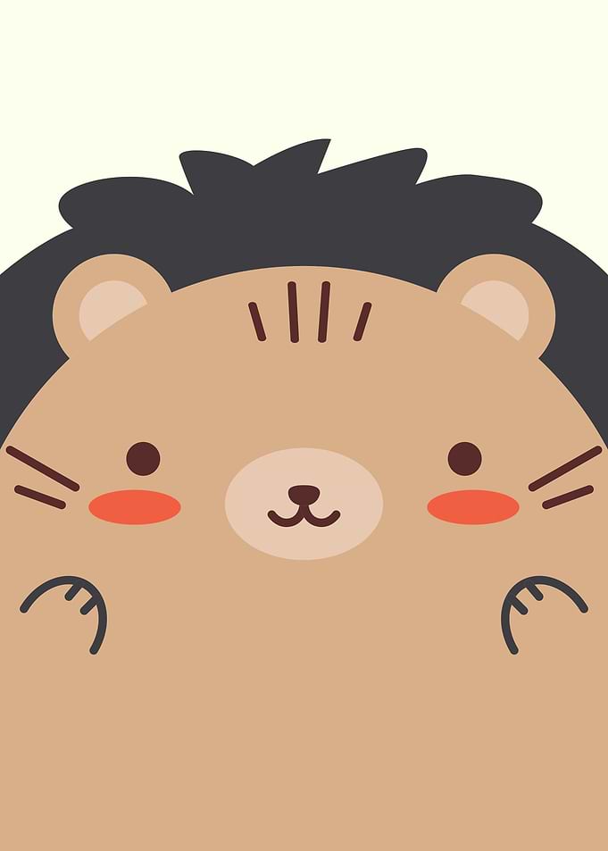 Cute Animal Kids Hedgehog