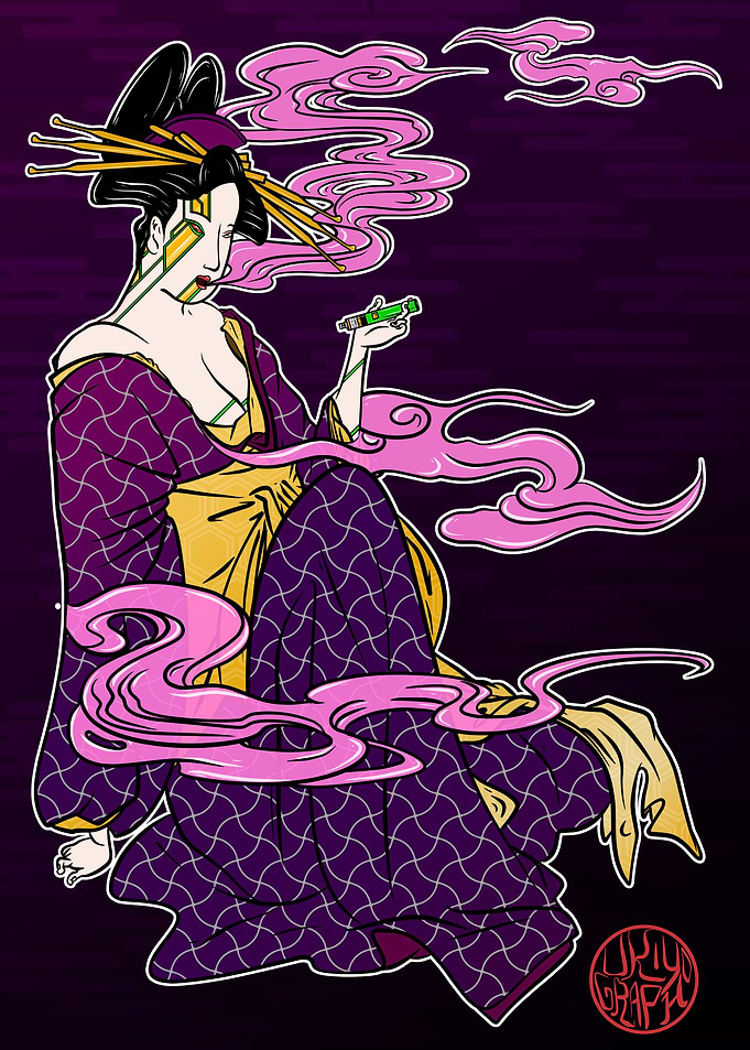 Bijinga the smoking woman