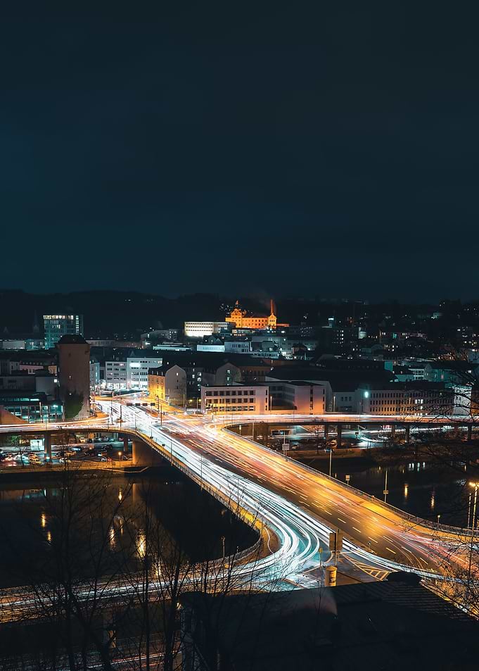 Cityskyline at night