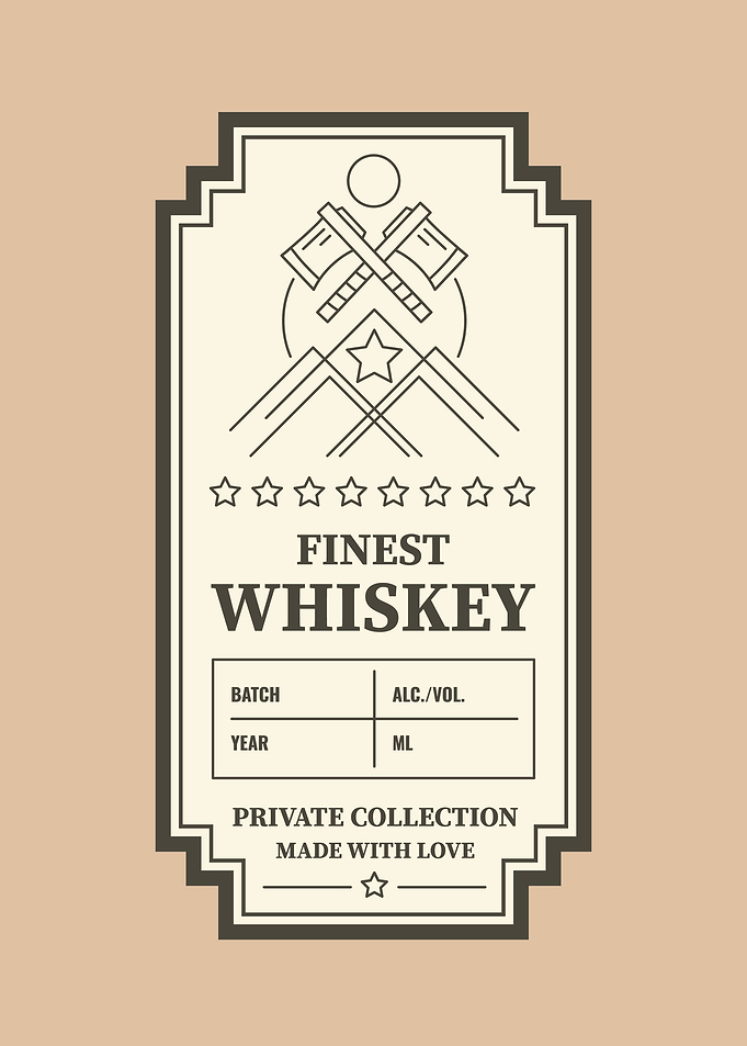 Whiskey label