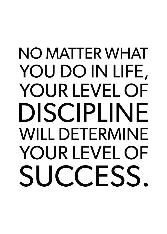 Discipline and Success