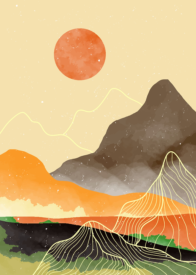 Abstract Mountain art