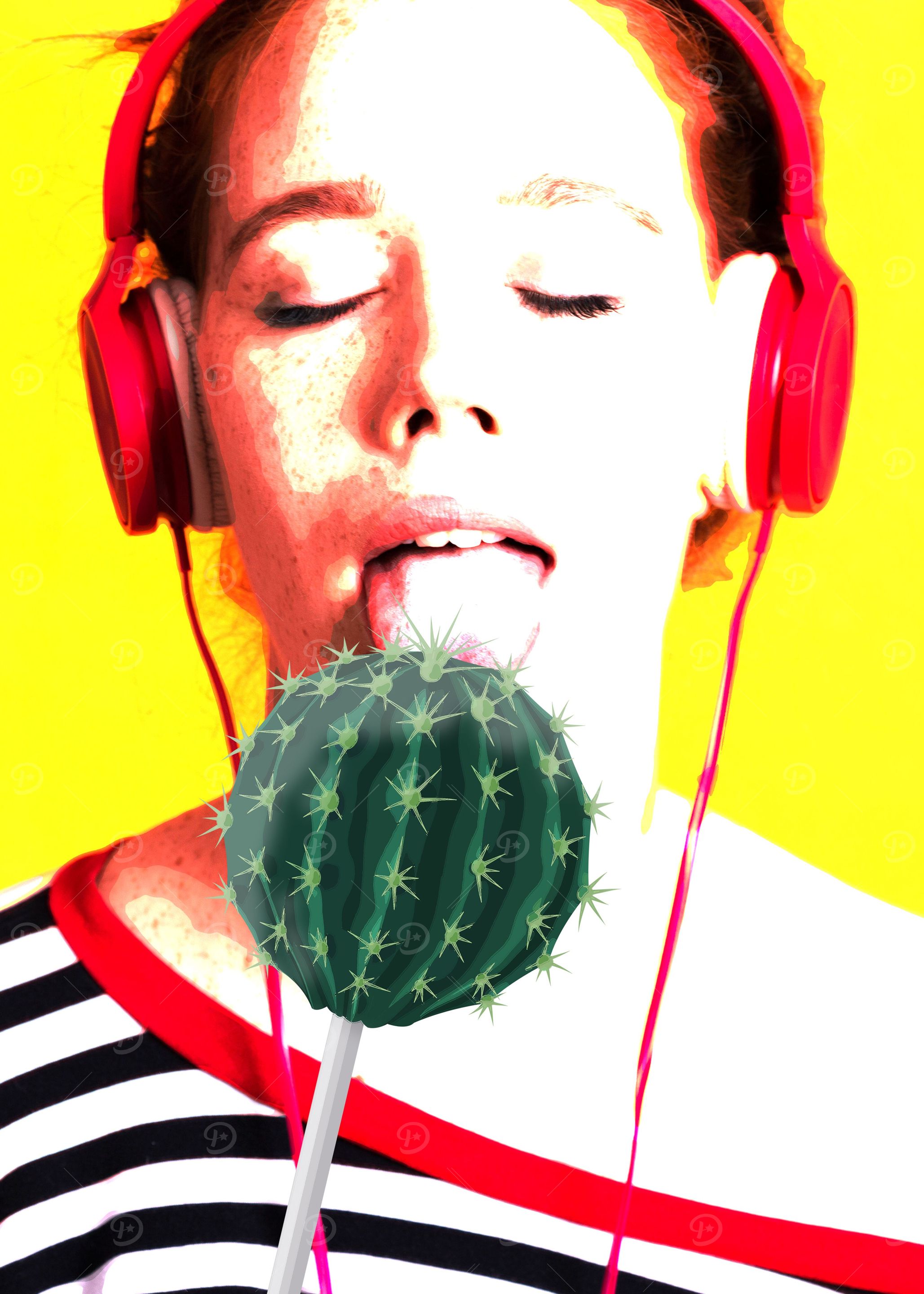 Girl with Headphones