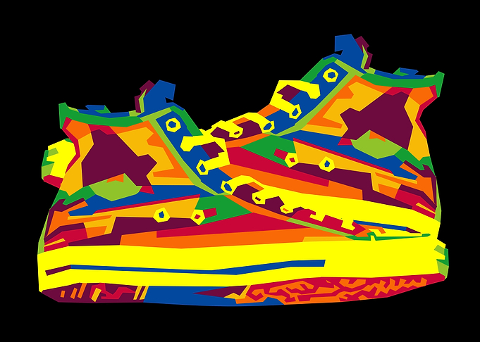 shoes sport popart