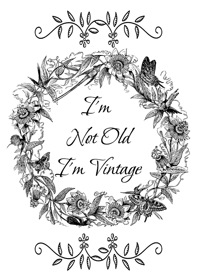 Im not old Im vintage