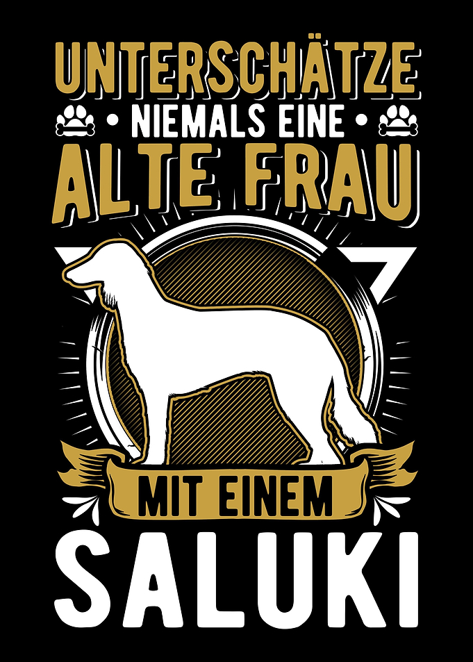 Saluki Alte Frau Persische