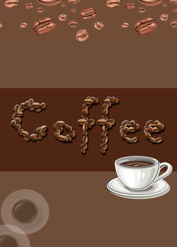 Coffee beans hot drink