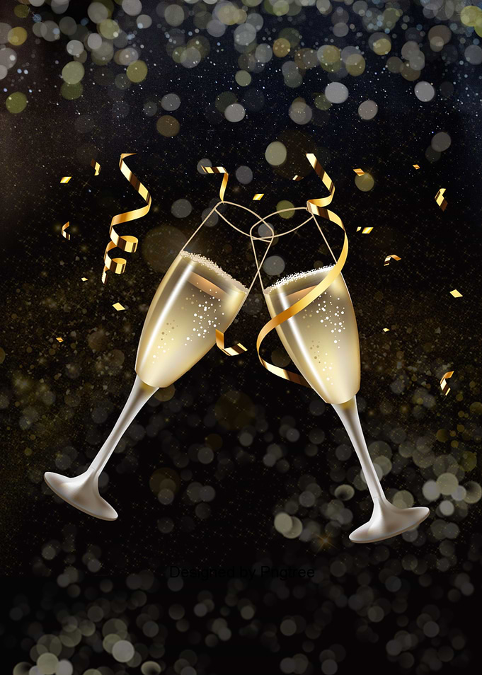 sparkling wine glas