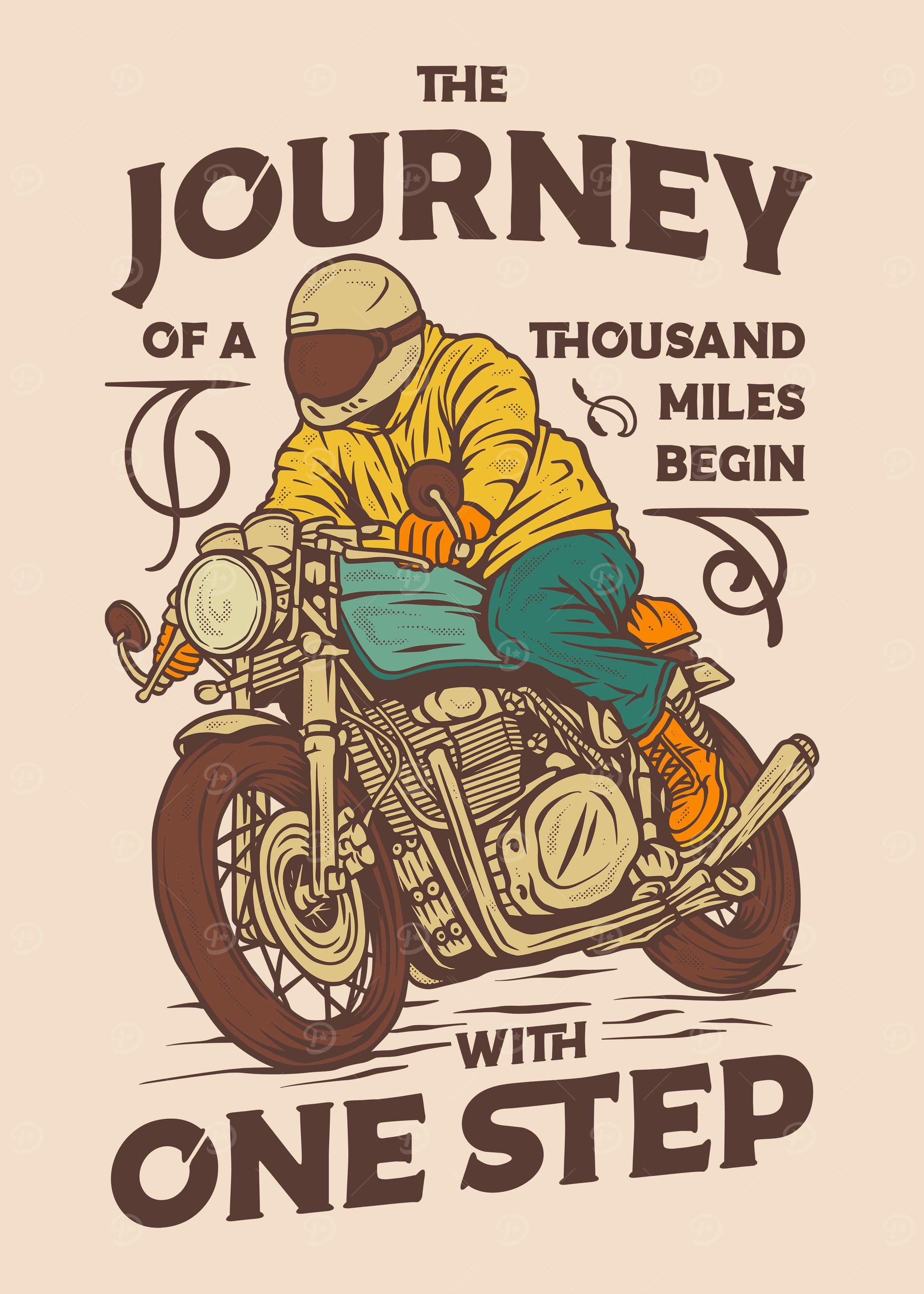 Classic Motorbike Rider