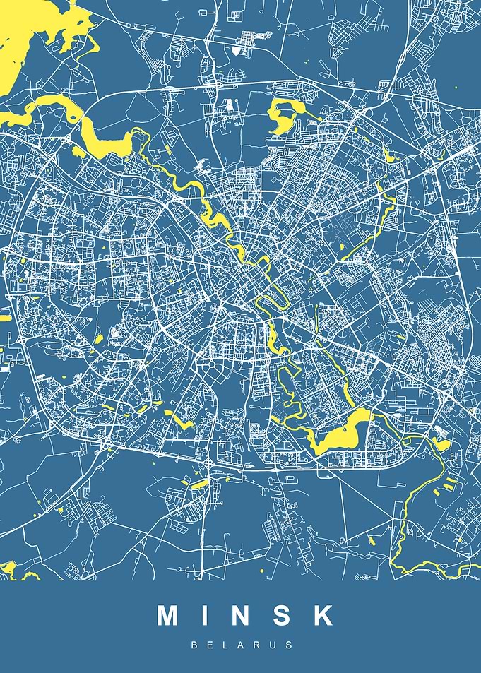 MINSK Map BELARUS