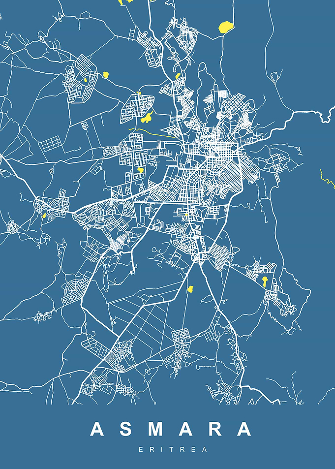 ASMARA Map ERITREA
