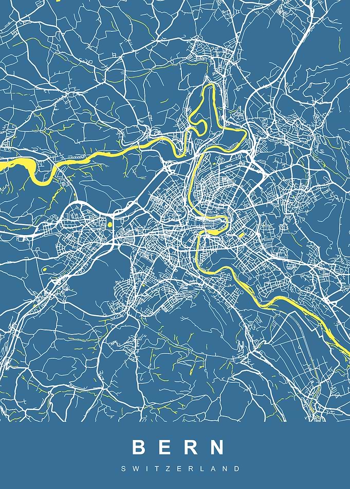 BERN Map SWITZERLAND