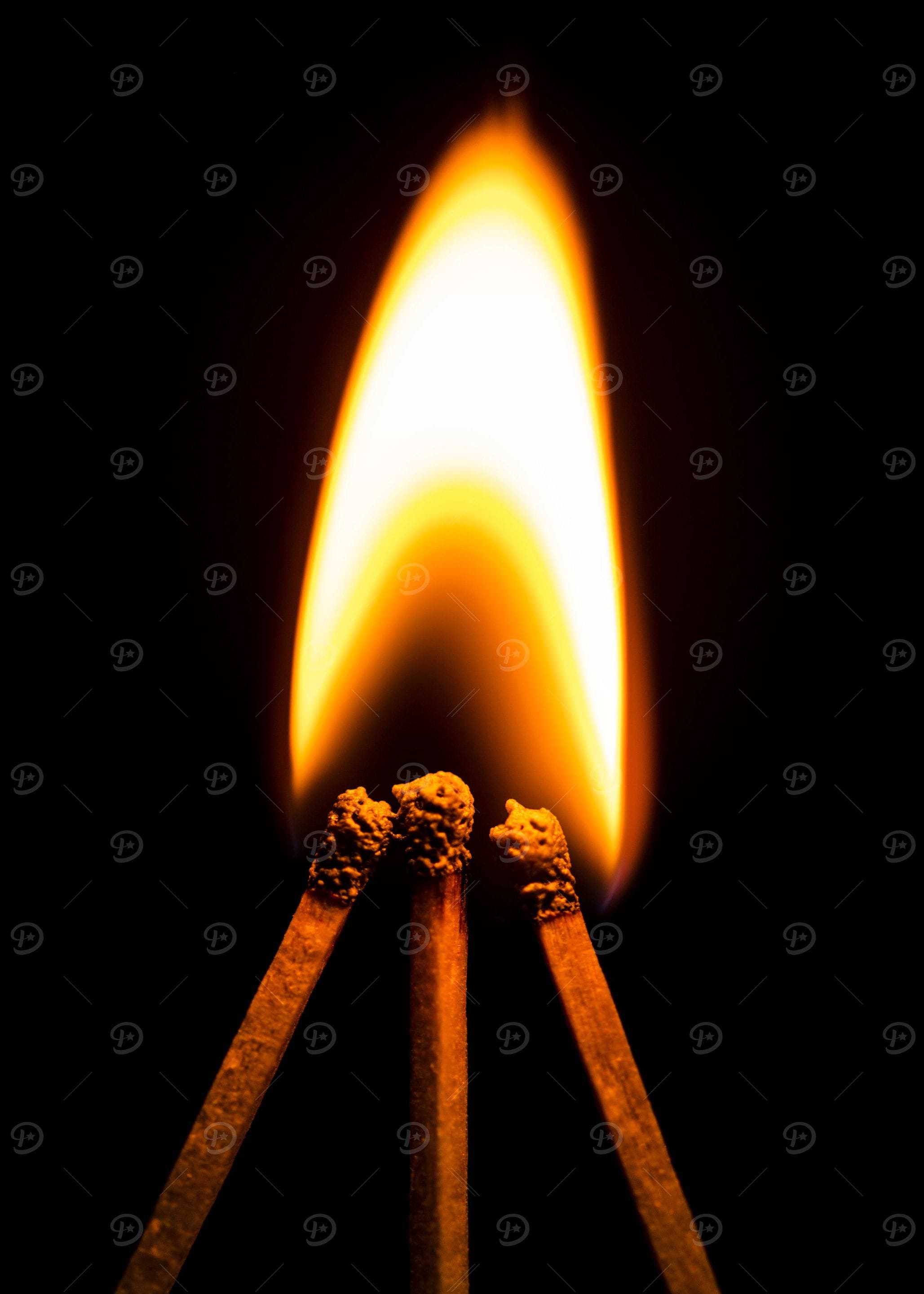 Match flame Fire