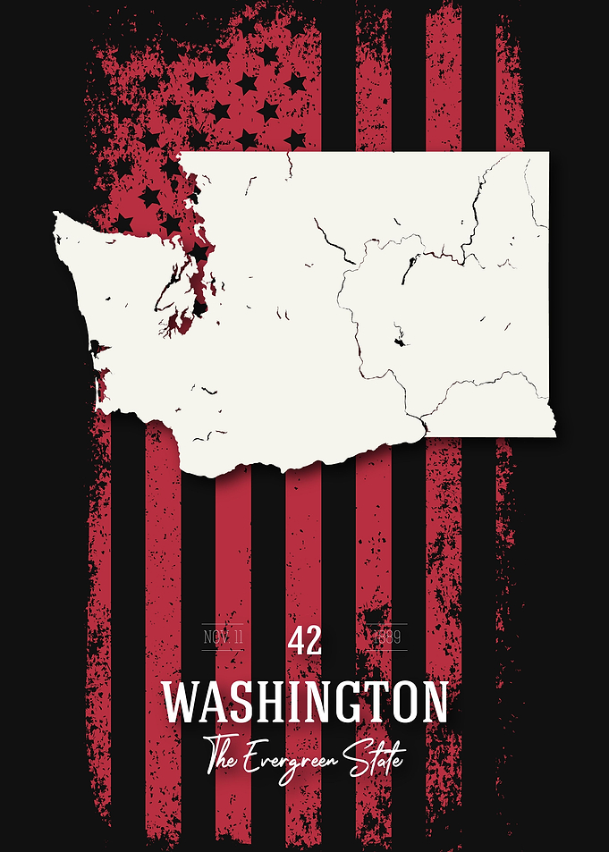 Washington State Map USA
