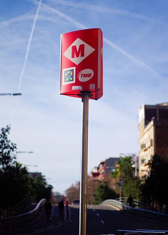 Subway Sign Barcelona
