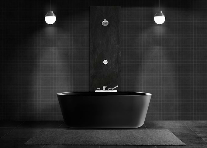 Bathroom Bathtub black